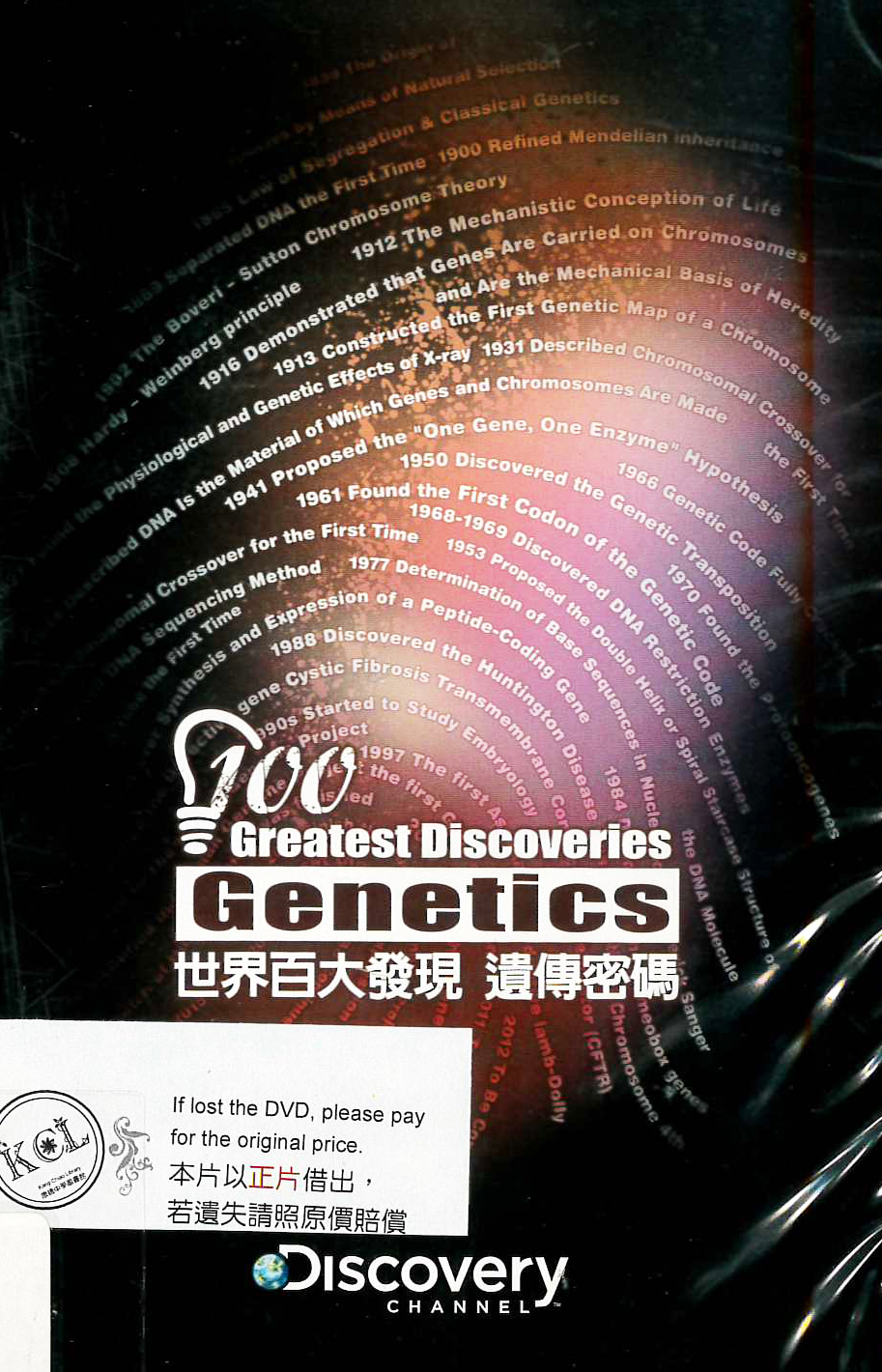 世界百大發現 : 100 greatest discoveries : 遺傳密碼 : genetics