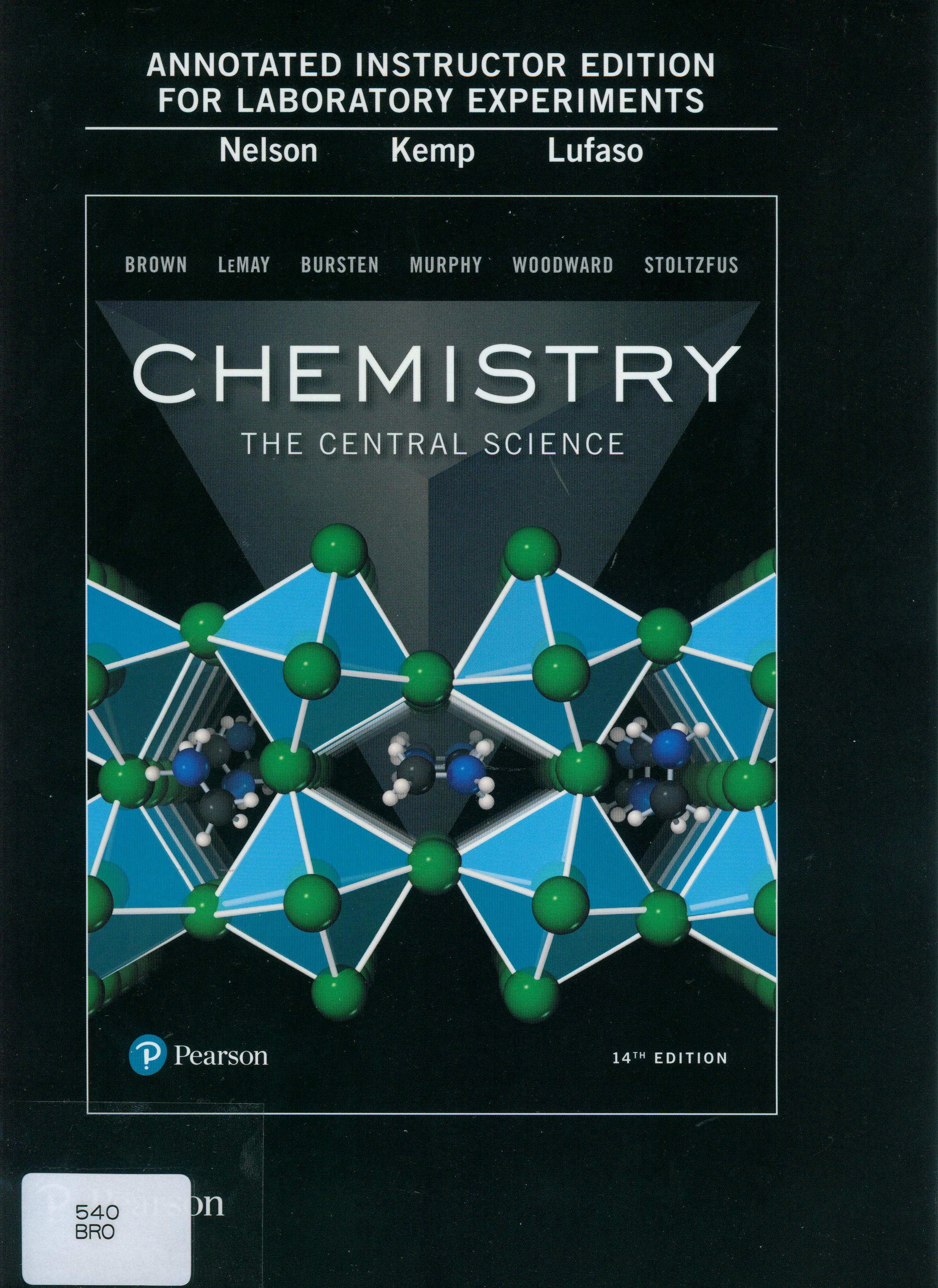 Chemistry : the central science : annotated instructor edition laboratory experiments