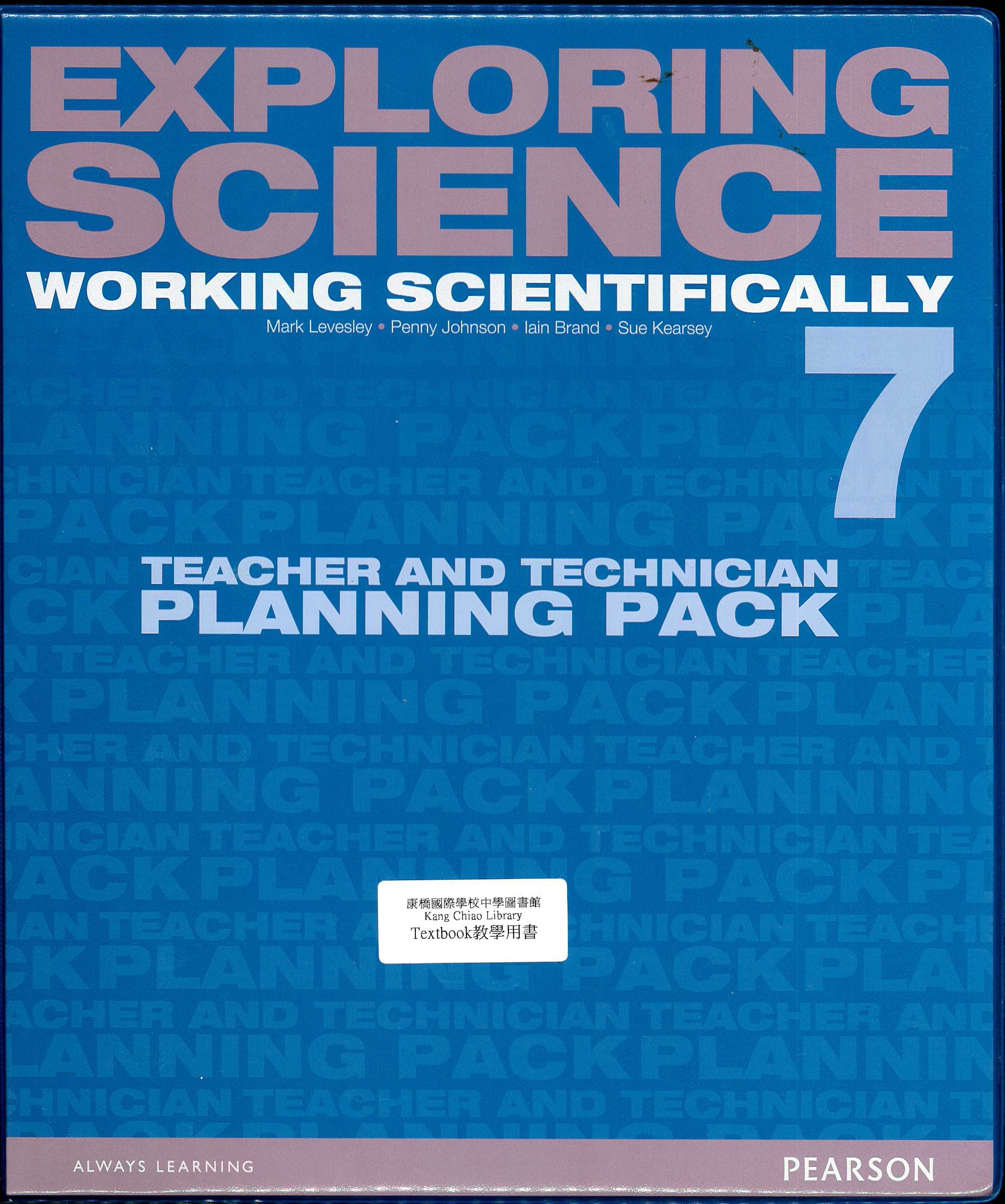 Exploring science : working scientifically(7) : teacher and technician planning pack