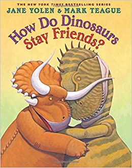 How do dinosaurs stay friends?