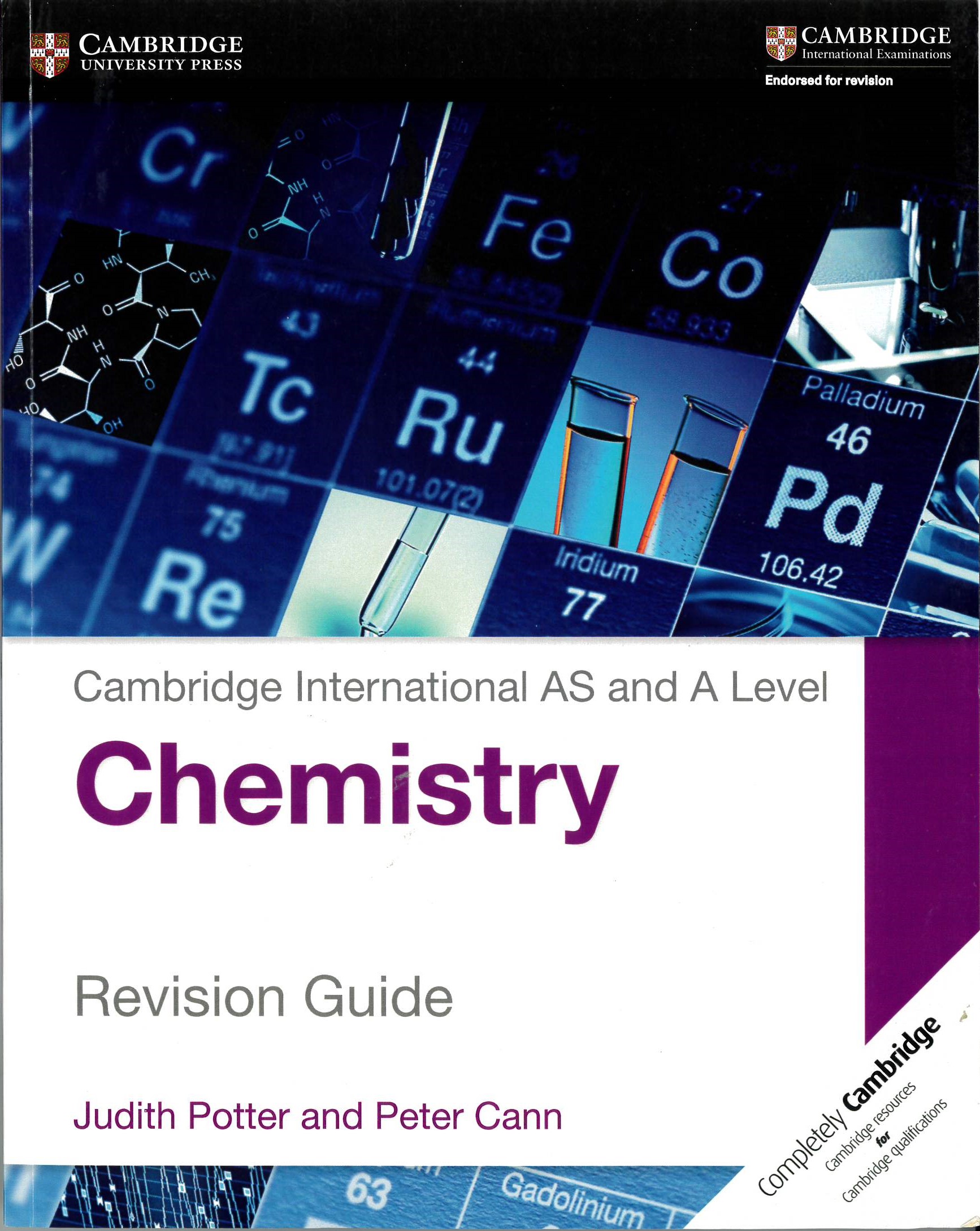 Cambridge international AS and A level chemistry. Revision guide