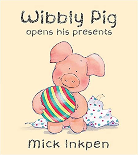 Wibbly Pig opens his presents