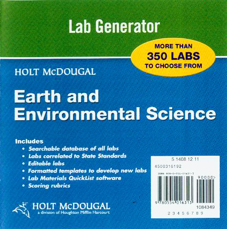 Holt McDougal earth and environmental science  : lab generator