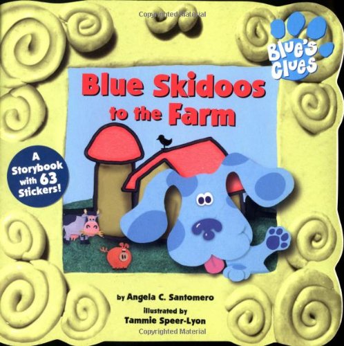 Blue skidoos to the farm