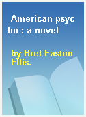 American psycho : a novel