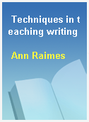 Techniques in teaching writing