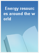 Energy resources around the world