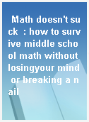 Math doesn