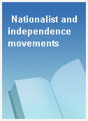Nationalist and independence movements