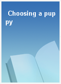 Choosing a puppy