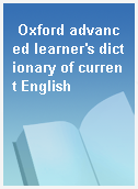Oxford advanced learner