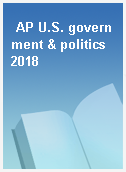 AP U.S. government & politics 2018