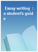 Essay writing  : a student
