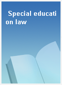 Special education law