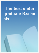 The best undergraduate B-schools