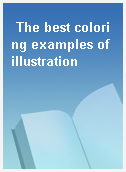 The best coloring examples of illustration