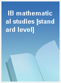 IB mathematical studies [standard level]