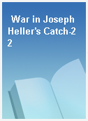 War in Joseph Heller