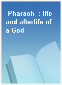 Pharaoh  : life and afterlife of a God