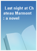 Last night at Chateau Marmont  : a novel