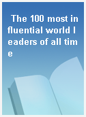 The 100 most influential world leaders of all time