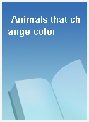 Animals that change color