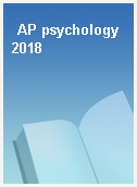 AP psychology 2018