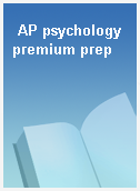 AP psychology premium prep