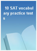 10 SAT vocabulary practice tests