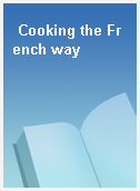 Cooking the French way