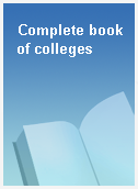 Complete book of colleges
