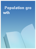 Population growth