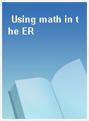 Using math in the ER