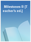 Milestones B [Teacher