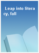 Leap into literacy, fall