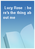 Lucy Rose  : here