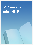 AP microeconomics 2019