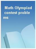 Math Olympiad contest problems