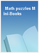Math puzzles Mini-Books