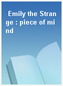 Emily the Strange : piece of mind