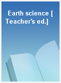 Earth science [Teacher