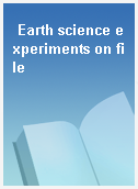 Earth science experiments on file