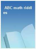 ABC math riddles