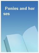 Ponies and horses