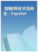 圖解西班牙語發音 : Español