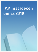 AP macroeconomics 2019