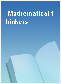 Mathematical thinkers