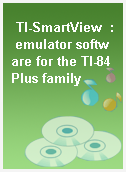 TI-SmartView  : emulator software for the TI-84 Plus family