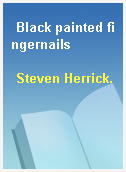 Black painted fingernails