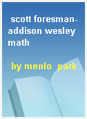 scott foresman-addison wesley math